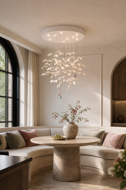 Orchivelle Ceramic Short Chandelier